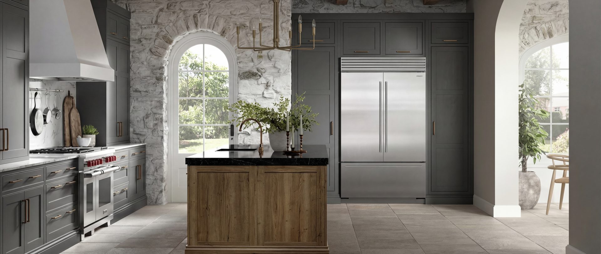 Luxury kitchen with premium appliances in a Bronx home